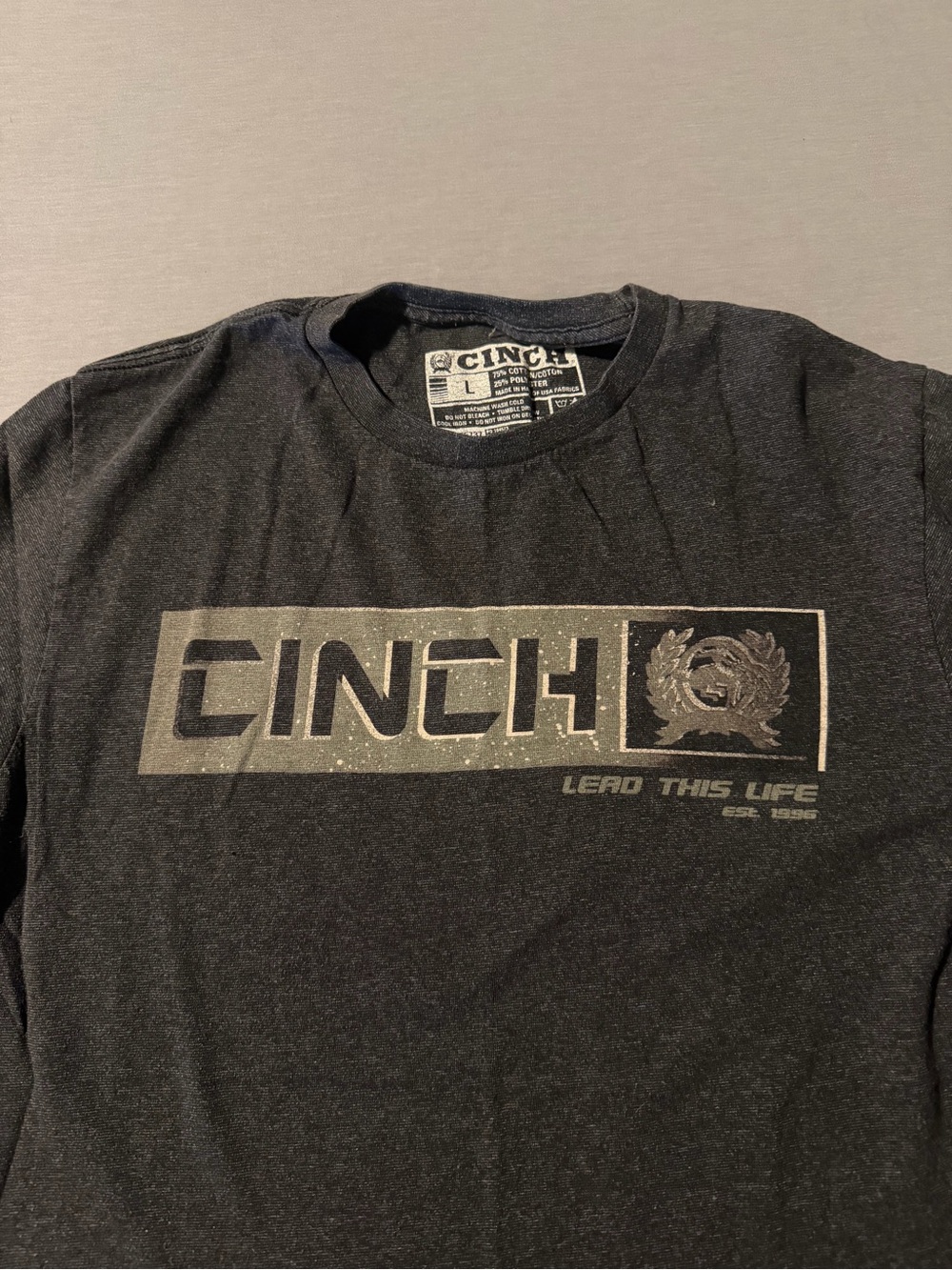 CINCH Men's Grey Tee